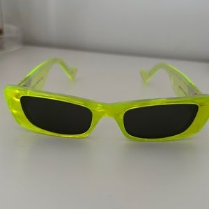 Gucci neon green sunglasses